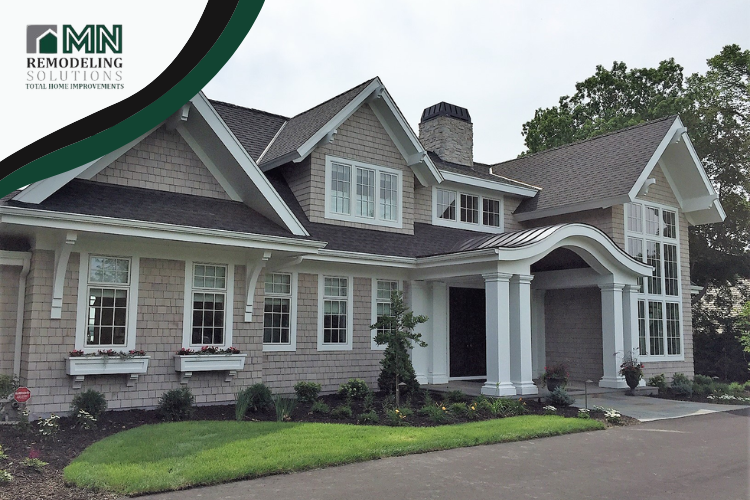 A beautiful new roof installed by Minnesota Remodeling Solutions, your trusted roofer in Brooklyn Park.