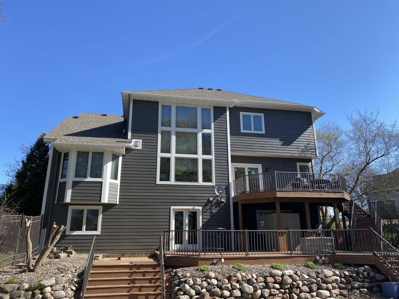 Completed siding installation by MN Remodeling Solutions